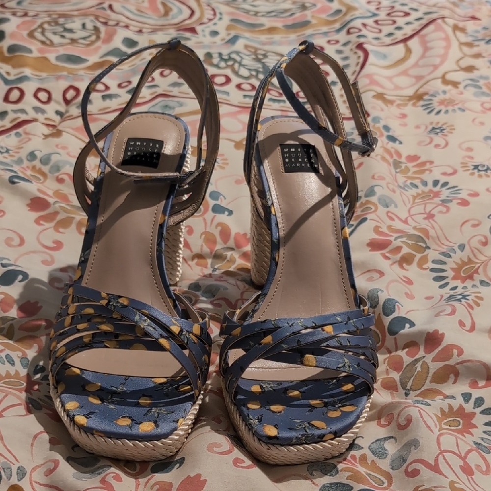 WHBM Platform Sandals, 8M